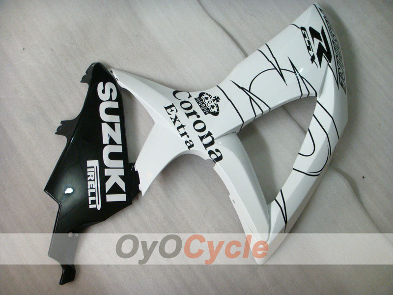 Carenado de inyección para GSX R600 08-10 - Blanco, Negro - Corona #OYO87905413