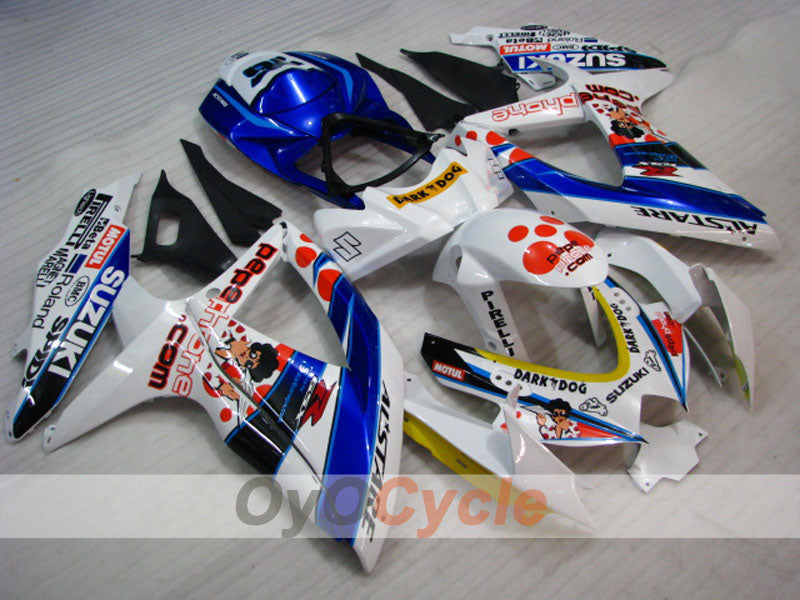 Carenado de inyección para GSX R750 08-10 - Azul, Blanco - Dark Dog #OYO87905458 Imagen principal del producto