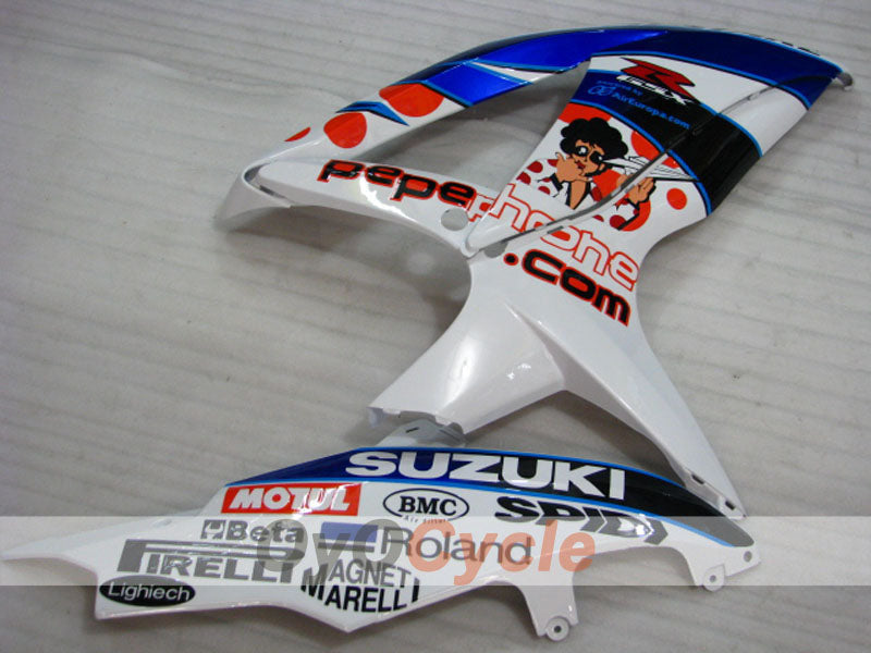 Carenado de inyección para GSX R750 08-10 - Azul, Blanco - Dark Dog #OYO87905458