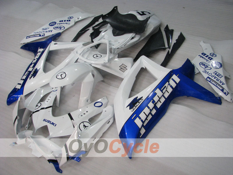 Carenado inyectado para GSX R600 08-10 - Azul, Blanco - Jordan #OYO87905415 Imagen principal del producto