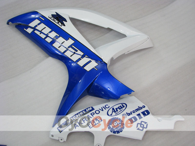 Carenado de inyección para GSX R750 08-10 - Azul, Blanco - Jordan #OYO87905459