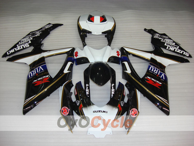 Kit de carenado por inyección para GSX R600 08-10 - Blanco, Negro - VIRU #OYO87905418 Imagen secundaria del producto
