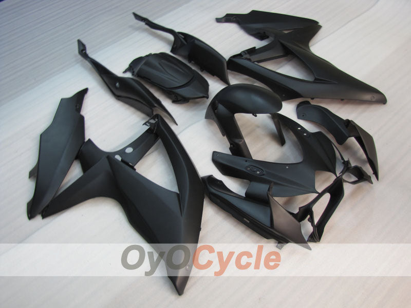 Kit de carenado por inyección para GSX R750 08-10 - Negro, mate - Sin calcomanías/pegatinas, estilo de fábrica #OYO87905436