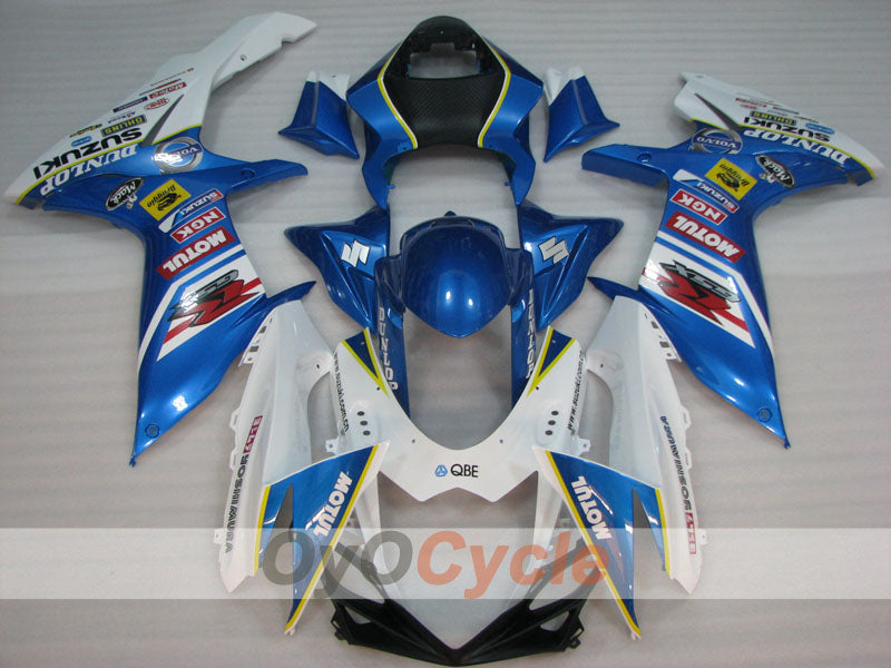 Kit de carenado por inyección para 11-26 GSX R600 - Azul, Blanco - MOTUL #OYO87905471