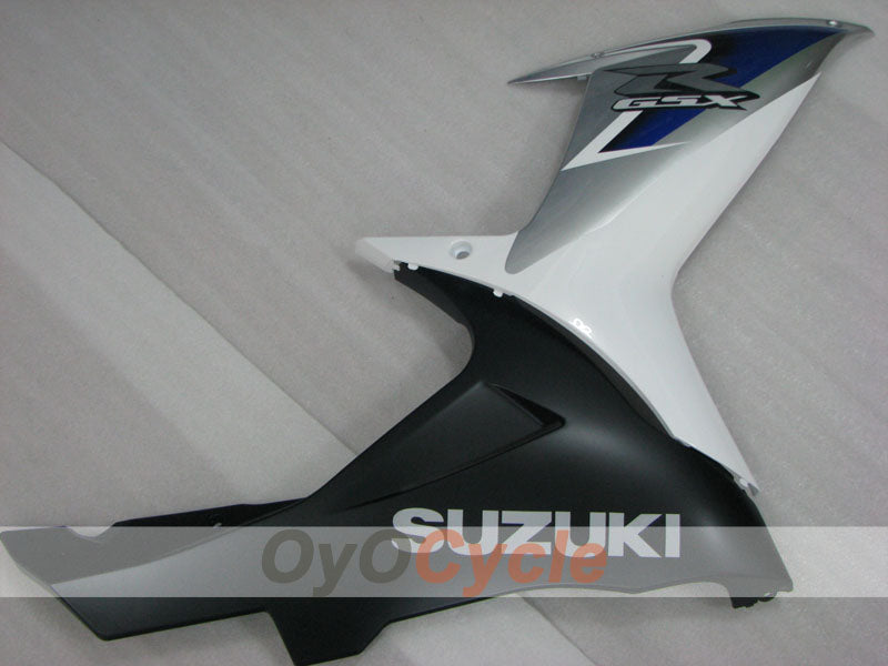 Kit de carenado por inyección para GSX R600 11-26 - Blanco, Plateado - Estilo de fábrica #OYO87905474