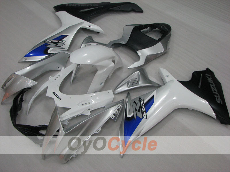 Kit de carenado por inyección para GSX R600 11-26 - Blanco, Plateado - Estilo de fábrica #OYO87905474 Imagen principal del producto