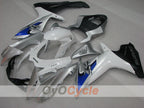 Kit de carenado por inyección para GSX R750 11-26 - Blanco, Plateado - Estilo de fábrica #OYO87905490