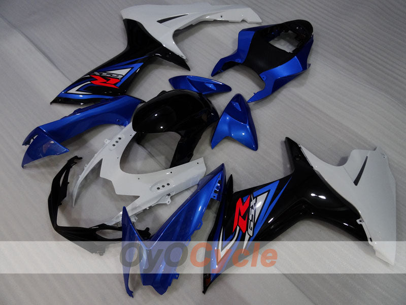 Kit de carenado por inyección para GSX R600 11-26 - Azul, Blanco, Negro - Estilo de fábrica #OYO87905476