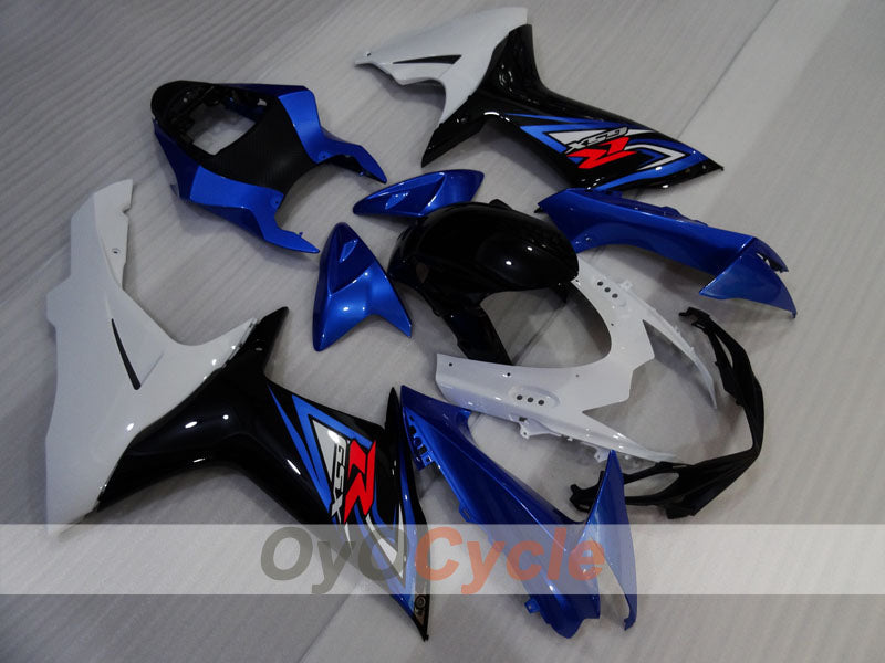 Kit de carenado por inyección para GSX R600 11-26 - Azul, Blanco, Negro - Estilo de fábrica #OYO87905476