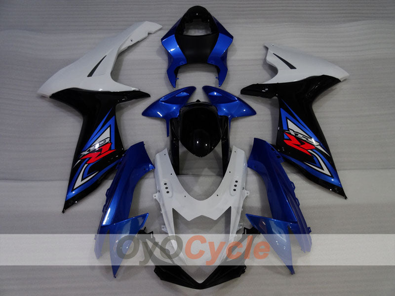 Kit de carenado por inyección para GSX R600 11-26 - Azul, Blanco, Negro - Estilo de fábrica #OYO87905476