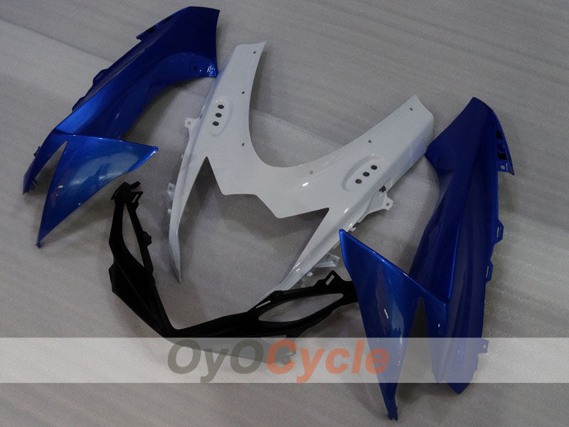 Kit de carenado por inyección para GSX R600 11-26 - Azul, Blanco, Negro - Estilo de fábrica #OYO87905476