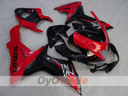 Kit de carenado por inyección para 11-26 GSX R600 - Rojo, Negro - Estilo de fábrica #OYO87905479