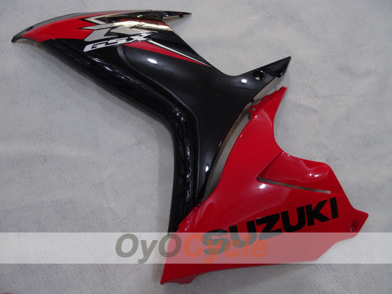 Kit de carenado por inyección para 11-26 GSX R600 - Rojo, Negro - Estilo de fábrica #OYO87905479