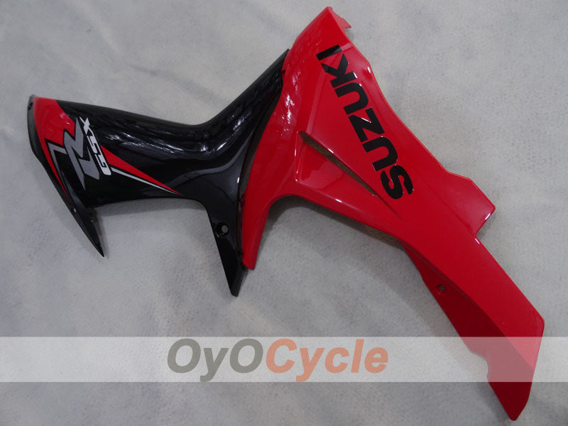 Kit de carenado por inyección para 11-26 GSX R600 - Rojo, Negro - Estilo de fábrica #OYO87905479