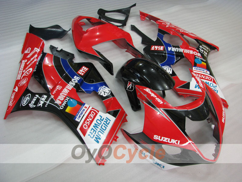 Kit de carenado por inyección para GSX R1000 03-04 - Rojo, Negro - YOSHIMURA #OYO87905497