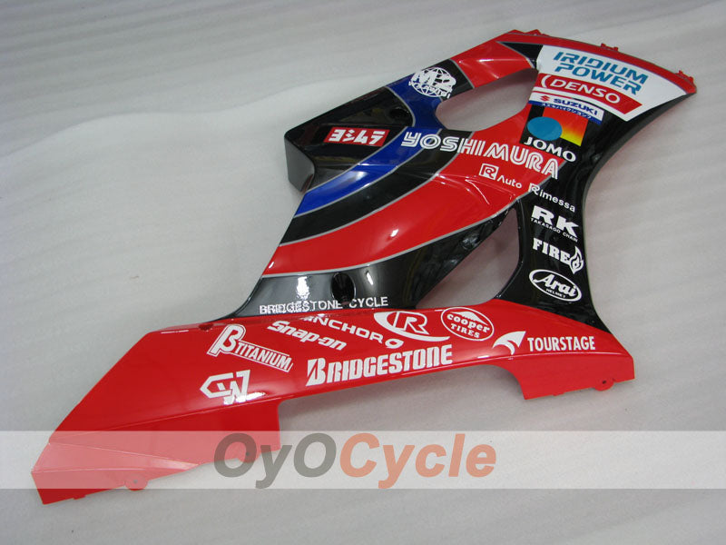Kit de carenado por inyección para GSX R1000 03-04 - Rojo, Negro - YOSHIMURA #OYO87905497