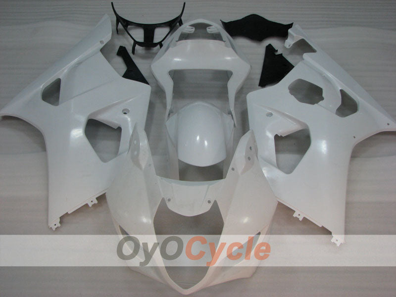 Kit de carenado por inyección para GSX R1000 03-04 - Blanco - Sin pegatinas/calcomanías, estilo de fábrica #OYO87905501 Imagen secundaria del producto