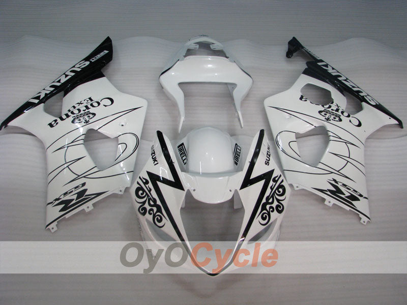 Kit de carenado por inyección para GSX R1000 03-04 - Blanco, Negro - Corona #OYO87905504 Imagen secundaria del producto