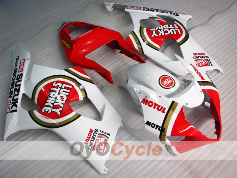 Carenado de inyección para GSX R1000 03-04 - Rojo, Blanco - Lucky Strike #OYO87905505 Imagen secundaria del producto