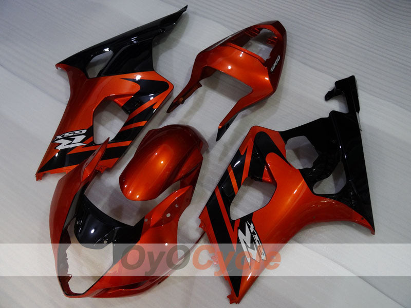 Kit de carenado por inyección para GSX R1000 03-04 - Naranja, Negro - Estilo de fábrica #OYO87905507