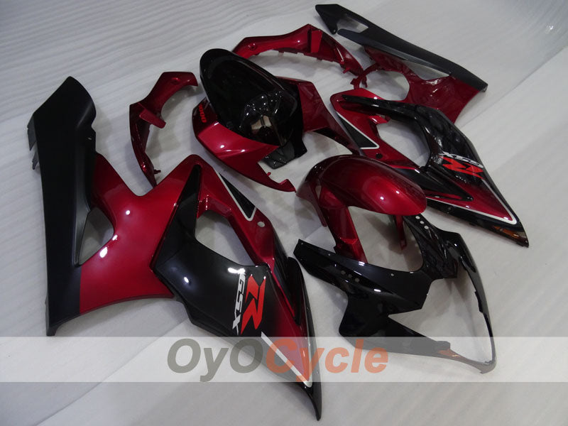 Kit de carenado por inyección para GSX R1000 05-06 - Rojo, Negro - Estilo de fábrica #OYO87905516