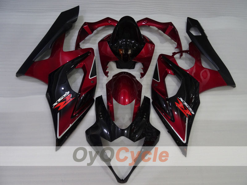Kit de carenado por inyección para GSX R1000 05-06 - Rojo, Negro - Estilo de fábrica #OYO87905516