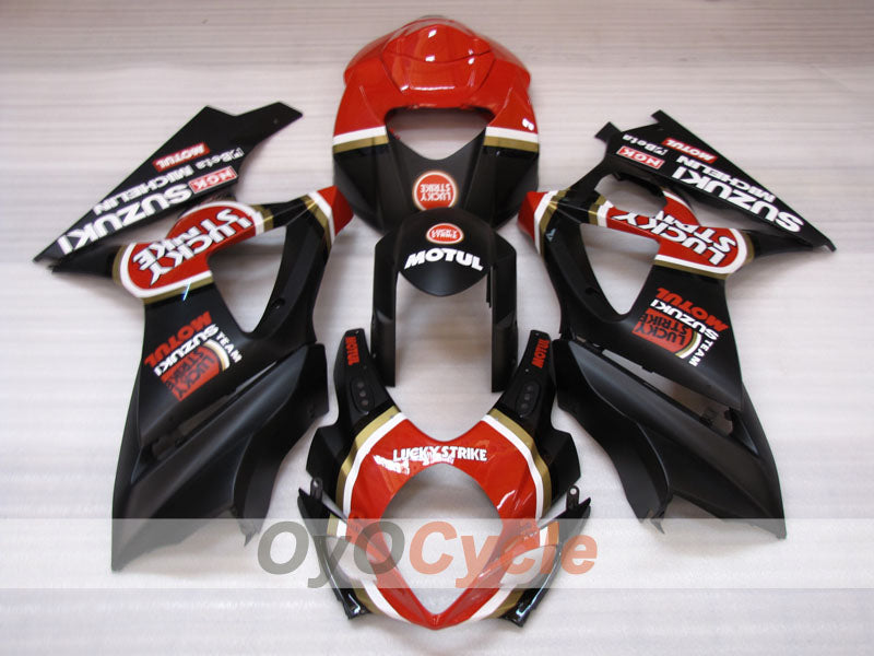 Kit de carenado por inyección para GSX R1000 07-08 - Rojo, Negro - Lucky Strike #OYO87905519 Imagen principal del producto