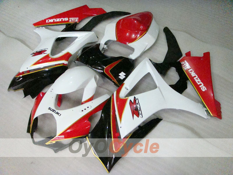 Carenado de inyección para GSX R1000 07-08 - Rojo, Blanco, Negro - Estilo de fábrica #OYO87905524