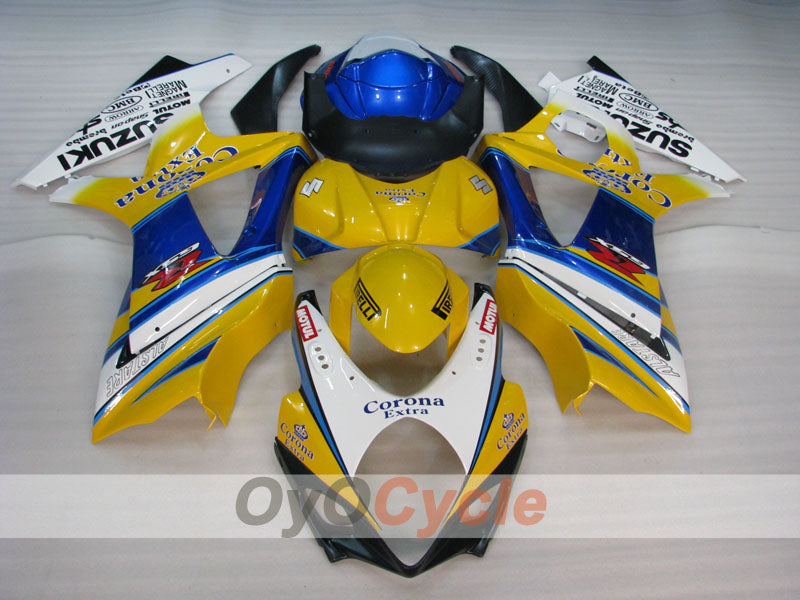 Kit de carenado de inyección para GSX R1000 07-08 - Rojo, Azul - Corona #OYO87905526