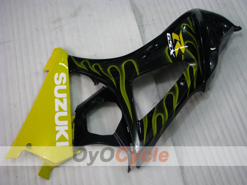 Carenado moldeado por inyección para GSX R1000 07-08 - Amarillo, Negro - Llama #OYO87905527