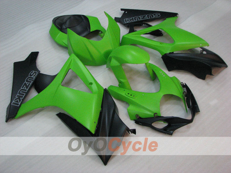 Kit de carenado por inyección para GSX R1000 07-08 - Verde, Negro, Mate - Estilo de fábrica #OYO87905529 Imagen principal del producto
