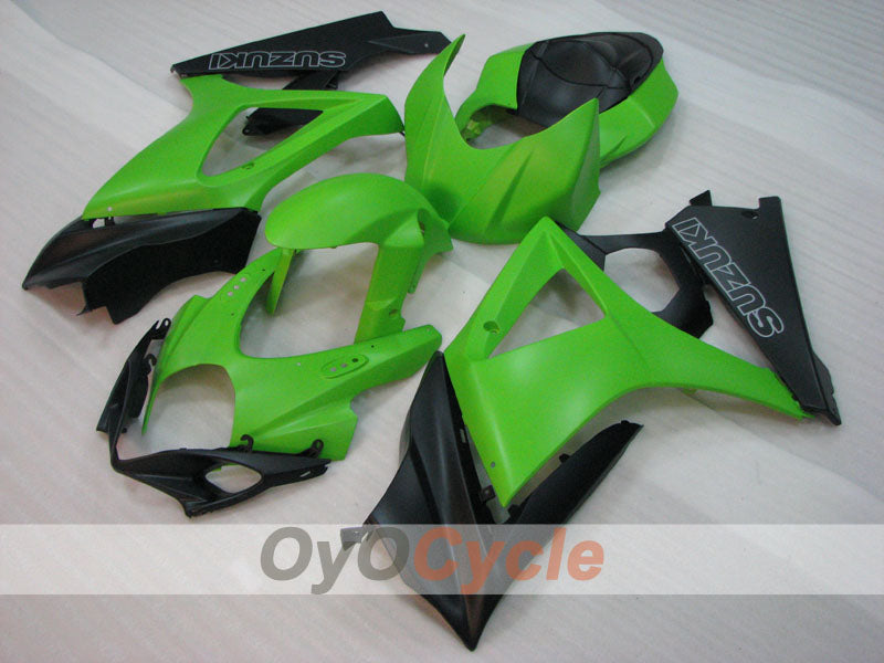 Kit de carenado por inyección para GSX R1000 07-08 - Verde, Negro, Mate - Estilo de fábrica #OYO87905529