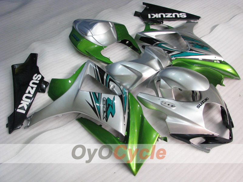 Carenado de inyección para GSX R1000 07-08 - Verde, Plata - Estilo de fábrica #OYO87905533 Imagen principal del producto