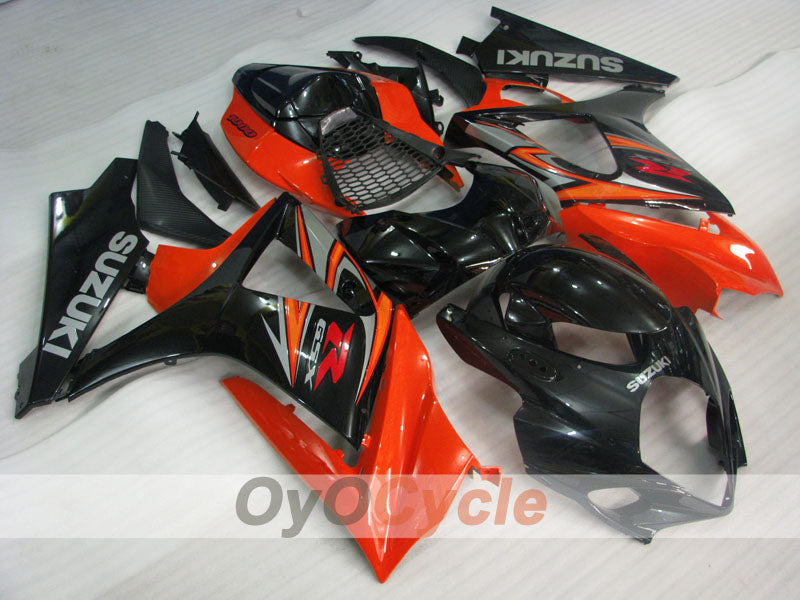 Kit de carenado de inyección para GSX R1000 07-08 - Naranja, Negro - Estilo de fábrica #OYO87905534