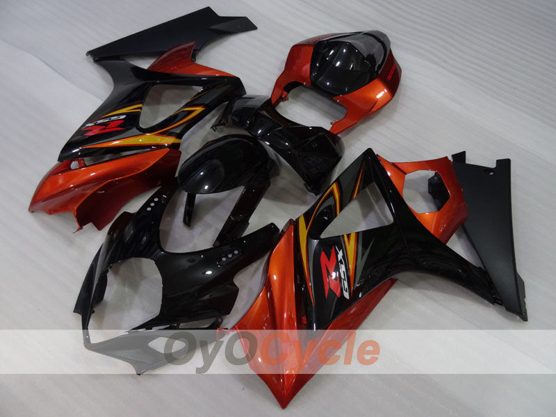 Carenado de inyección para GSX R1000 07-08 - Naranja, Negro - Estilo de fábrica #OYO87905535