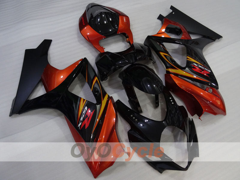 Carenado de inyección para GSX R1000 07-08 - Naranja, Negro - Estilo de fábrica #OYO87905535