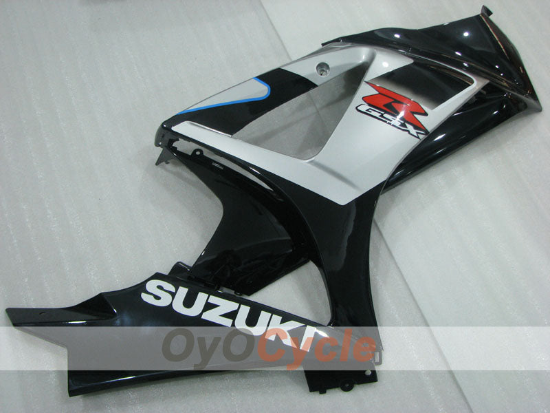 Kit de carenado por inyección para GSX R1000 07-08 - Negro, Plata - Estilo de fábrica #OYO87905537