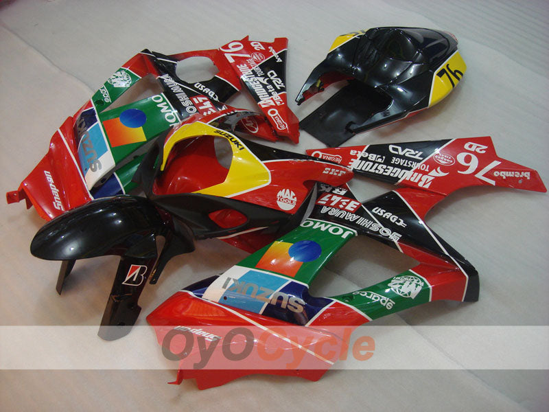 Carenado de inyección para GSX R1000 07-08 - Rojo, Negro - JOMO #OYO87905538 Imagen secundaria del producto