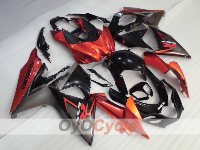 Kit de carenado por inyección para GSX R1000 09-16 - Naranja, Negro - Estilo de fábrica #OYO87905545