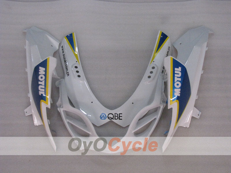 Kit de carenado por inyección para GSX R1000 09-16 - Azul, Blanco - DUNLOP, MOTUL #OYO87905548
