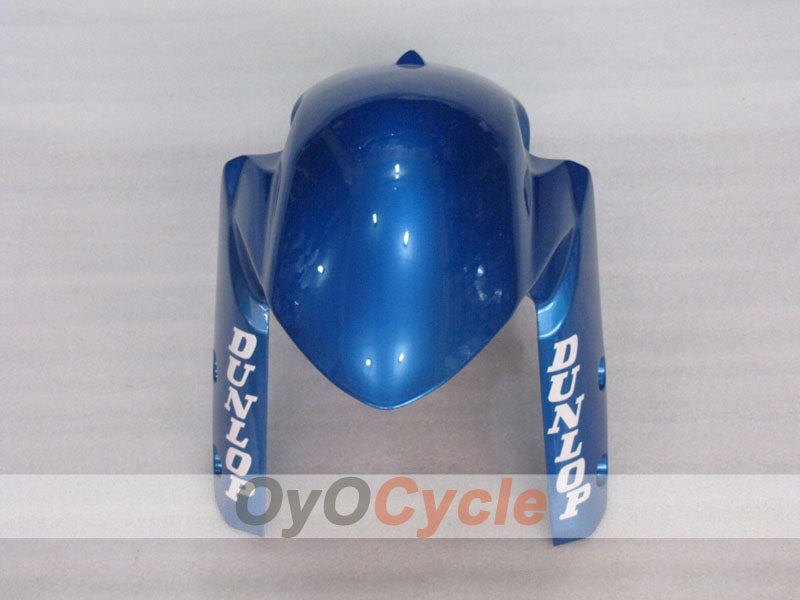 Kit de carenado por inyección para GSX R1000 09-16 - Azul, Blanco - DUNLOP, MOTUL #OYO87905548