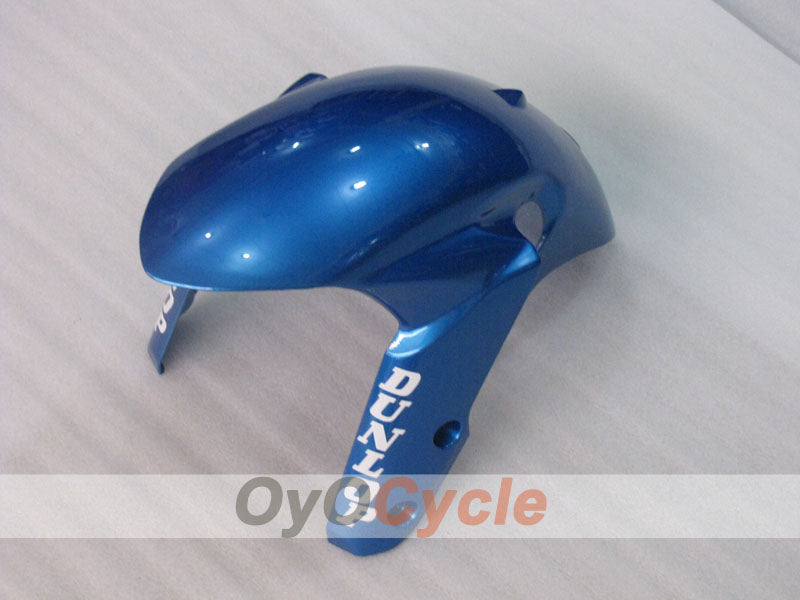 Kit de carenado por inyección para GSX R1000 09-16 - Azul, Blanco - DUNLOP, MOTUL #OYO87905548