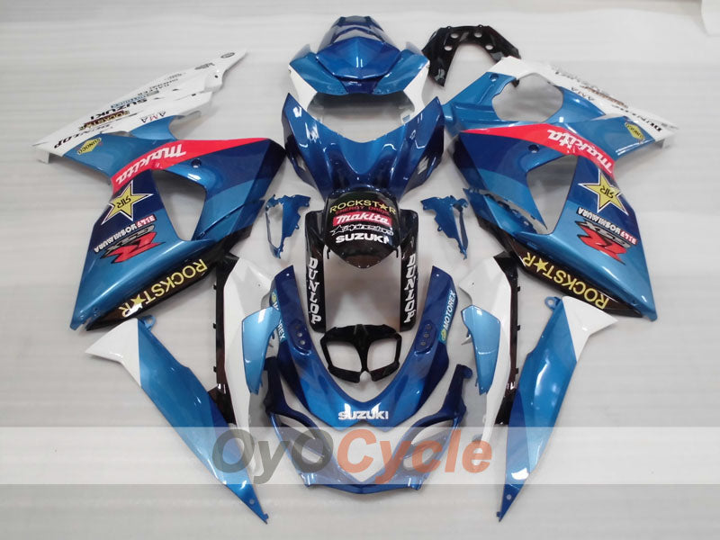 Kit de carenado inyectado para GSX R1000 09-16 - Azul, Blanco, Negro - Rockstar #OYO87905550 Imagen secundaria del producto
