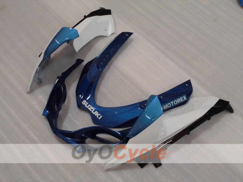 Kit de carenado inyectado para GSX R1000 09-16 - Azul, Blanco, Negro - Rockstar #OYO87905550