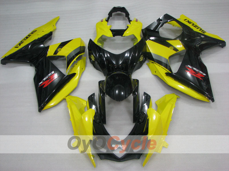 Kit de carenado de inyección para GSX R1000 09-16 - Amarillo, Negro - Estilo de fábrica #OYO87905555