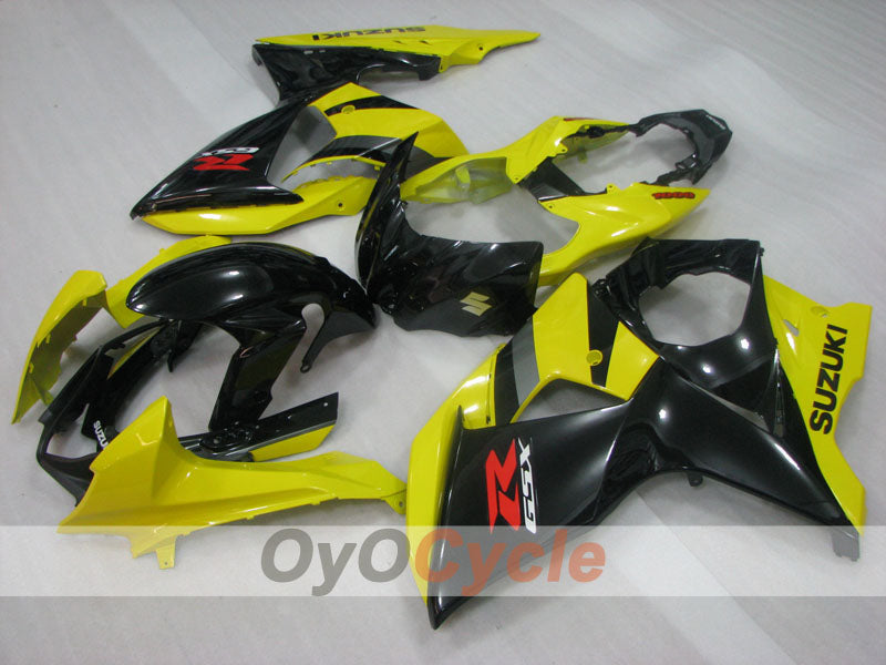 Kit de carenado de inyección para GSX R1000 09-16 - Amarillo, Negro - Estilo de fábrica #OYO87905555