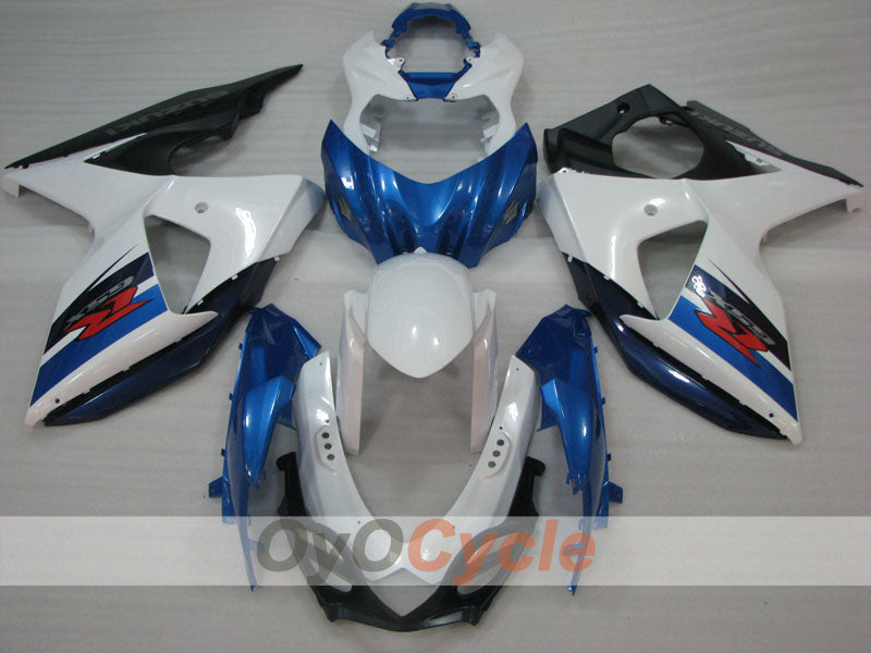 Kit de carenado de inyección para GSX R1000 09-16 - Azul, Blanco - Estilo de fábrica #OYO87905556