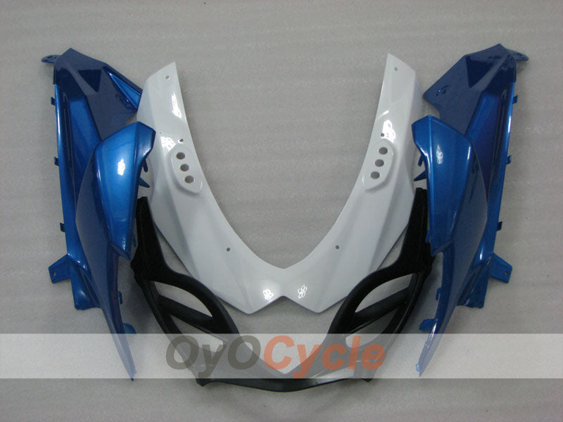 Kit de carenado de inyección para GSX R1000 09-16 - Azul, Blanco - Estilo de fábrica #OYO87905556
