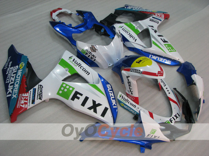 Kit de carenado de inyección para GSX R1000 09-16 - Azul, Blanco - FIXI #OYO87905559 Imagen secundaria del producto