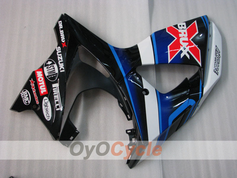 Carenado de inyección para GSX R1000 09-16 - Blanco, Negro - Dark Dog #OYO87905565
